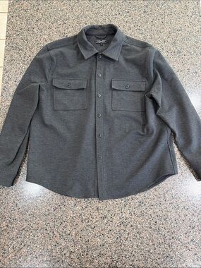 Liverpool Long Sleeve Collared Overshirt/Jacket - Dark Grey